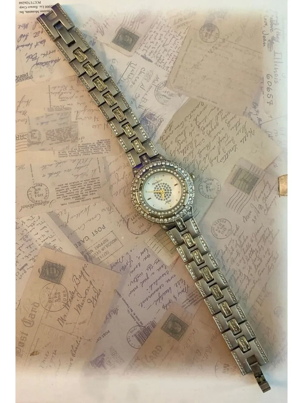 Vintage Citizen Quartz Women's Silver Crystal Accent Watch Sparkle & Style
